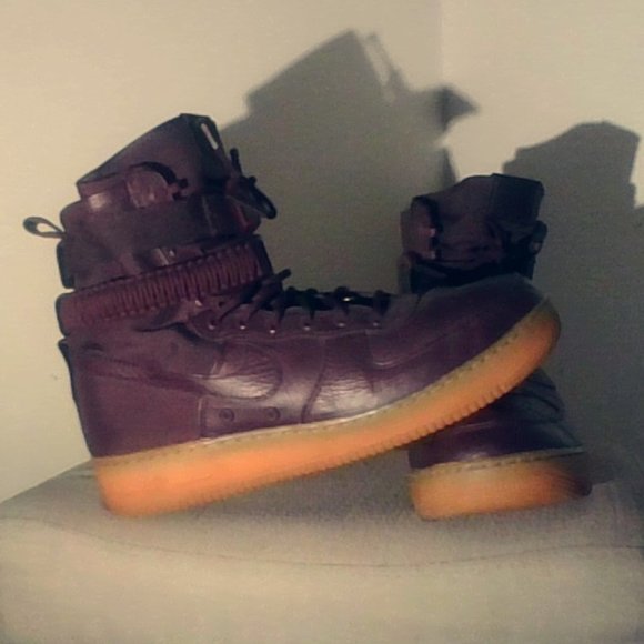 Nike Other - Nike SF Air Force 1 High Deep Burgundy
